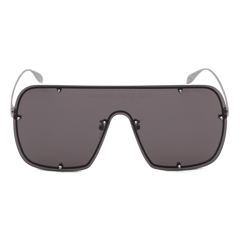 Alexander McQueen - Studs Mask Sunglasses - Ruthenium - Alexander McQueen  Eyewear - Avvenice