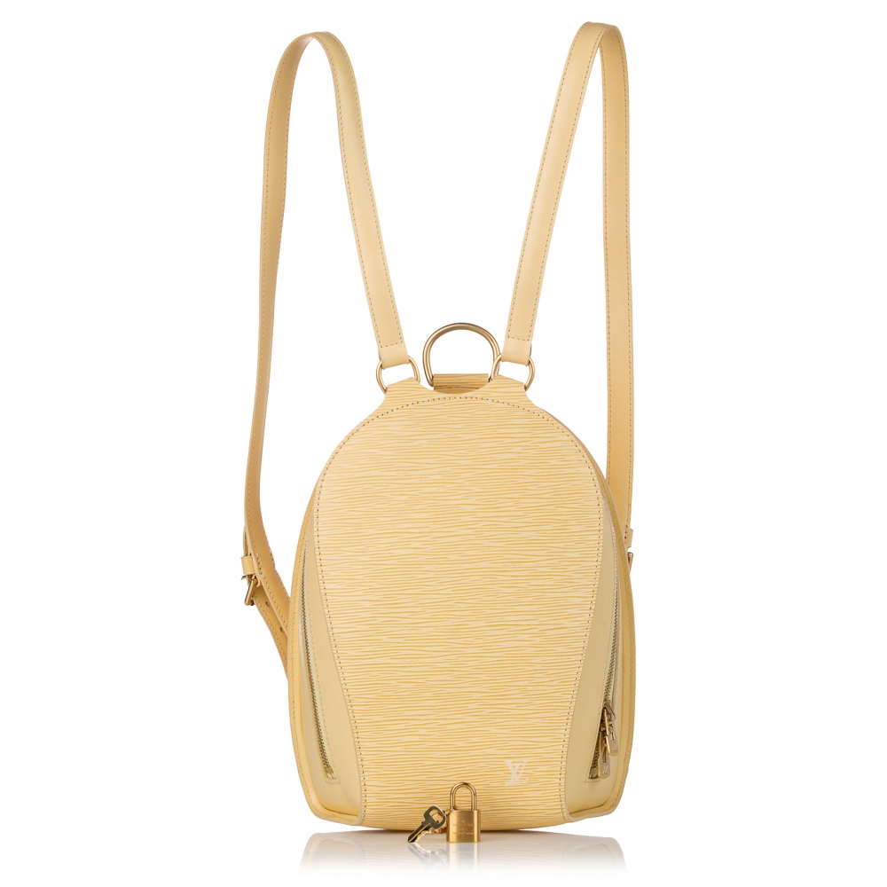 Louis Vuitton Mabillon 870965 Yellow Epi Leather Backpack, Louis Vuitton