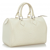 Louis Vuitton Vintage - Epi Speedy 30 - Bianco - Borsa in Pelle - Alta Qualità Luxury