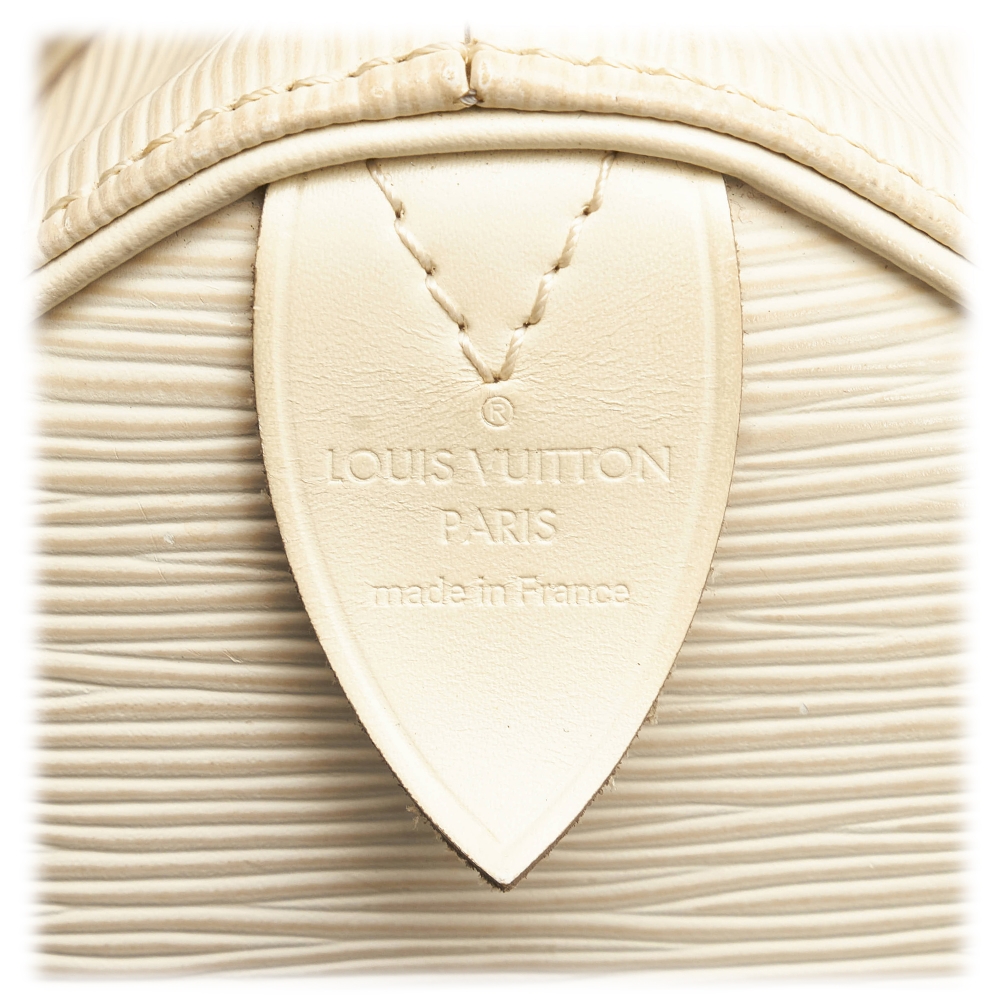 Louis Vuitton Vintage - Epi Speedy 30 - White - Leather Handbag - Luxury  High Quality - Avvenice