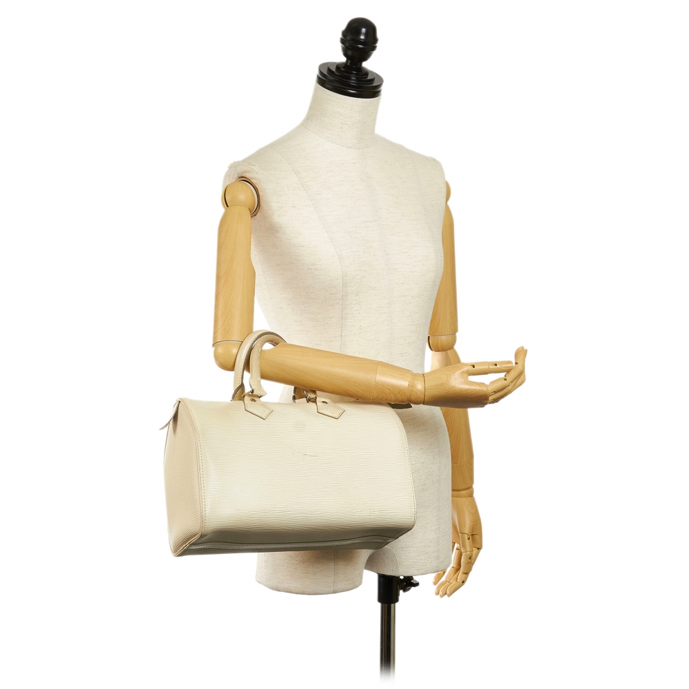 Validering Folkeskole Glad Louis Vuitton Vintage - Epi Speedy 30 - White - Leather Handbag - Luxury  High Quality - Avvenice