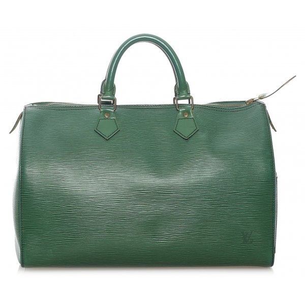 Louis Vuitton Vintage - Epi Speedy 35 - Verde - Borsa in Pelle - Alta Qualità Luxury