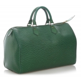 Louis Vuitton Vintage - Epi Speedy 35 - Verde - Borsa in Pelle - Alta Qualità Luxury