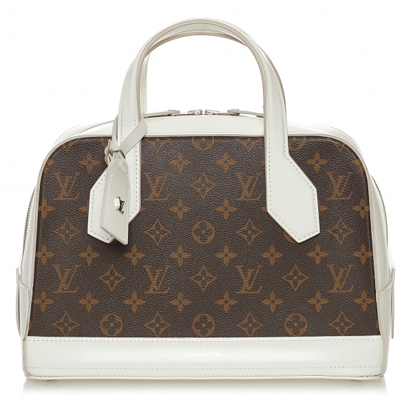 Louis Vuitton Vintage - Monogram Dora PM - Brown White - Leather Handbag - Luxury High Quality