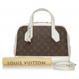 Louis Vuitton Vintage - Monogram Dora PM - Brown White - Leather Handbag - Luxury High Quality