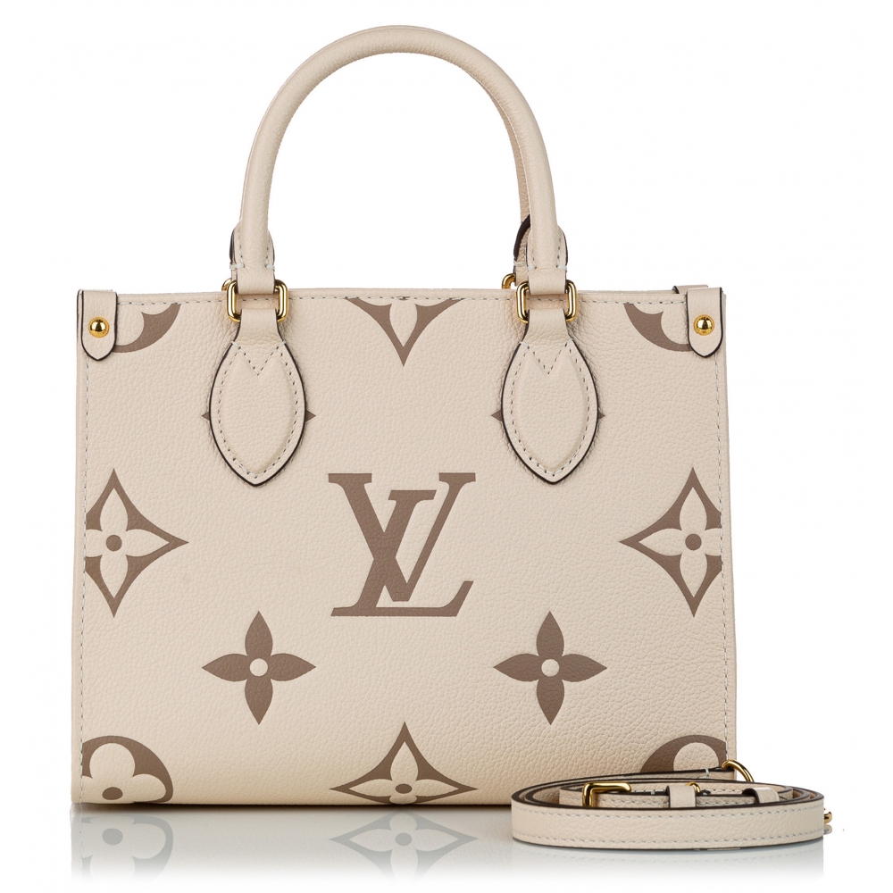Louis Vuitton Vintage - Monogram Empreinte Onthego PM - Brown Beige -  Leather Handbag - Luxury High Quality - Avvenice