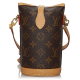 Louis Vuitton Vintage - Monogram Fold Me Pouch - Brown - Leather Handbag - Luxury High Quality