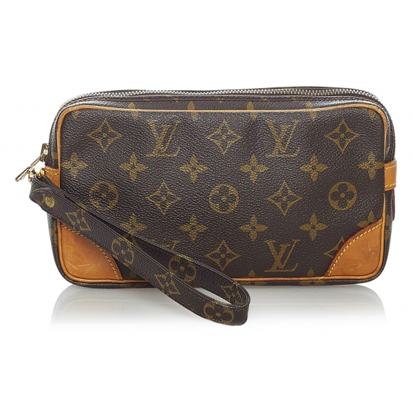 Louis Vuitton Vintage - Monogram Marly Dragonne PM - Brown - Leather Handbag - Luxury High Quality