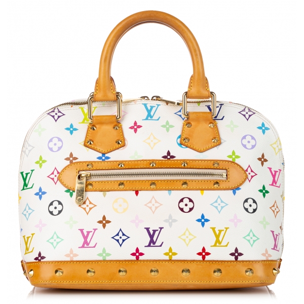 Louis Vuitton Vintage - Monogram Multicolore Alma PM - White Multicolor - Leather Handbag - Luxury High Quality