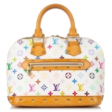 Louis Vuitton Vintage - Monogram Multicolore Alma PM - White Multicolor - Leather Handbag - Luxury High Quality