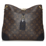 Louis Vuitton Vintage - Monogram Odeon NM MM - Brown Black - Leather Handbag - Luxury High Quality