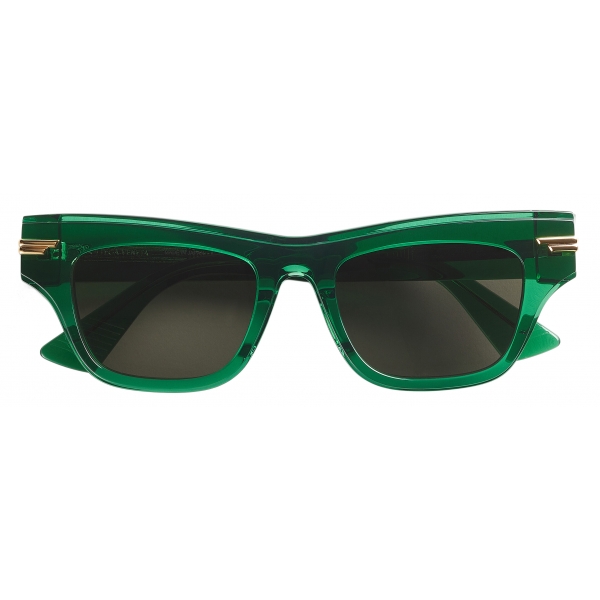 Bottega Veneta - Cat-Eye Acetate Sunglasses - Green - Sunglasses - Bottega Veneta Eyewear