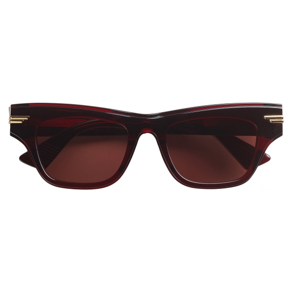 Bottega Veneta - Cat-Eye Acetate Sunglasses - Burgundy - Sunglasses - Bottega Veneta Eyewear