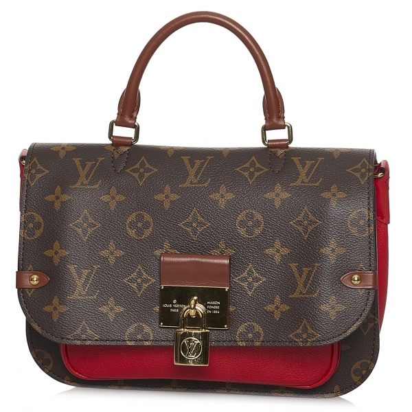 Louis Vuitton Vintage - Monogram Vaugirard - Marrone Rosso - Borsa in Pelle - Alta Qualità Luxury