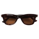 Bottega Veneta - Square Acetate Sunglasses - Havana Brown - Sunglasses - Bottega Veneta Eyewear