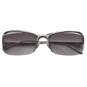 Bottega Veneta - Metal Half-Frame Sunglasses - Silver - Sunglasses - Bottega Veneta Eyewear