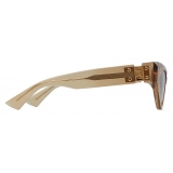 Bottega Veneta - Cat-Eye Acetate Sunglasses - Brown Bronze - Sunglasses - Bottega Veneta Eyewear