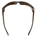 Bottega Veneta - Triangular Acetate Sunglasses - Brown - Sunglasses - Bottega Veneta Eyewear