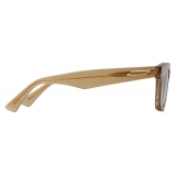 Bottega Veneta - Square Acetate Sunglasses Brown Bronze - Sunglasses - Bottega Veneta Eyewear