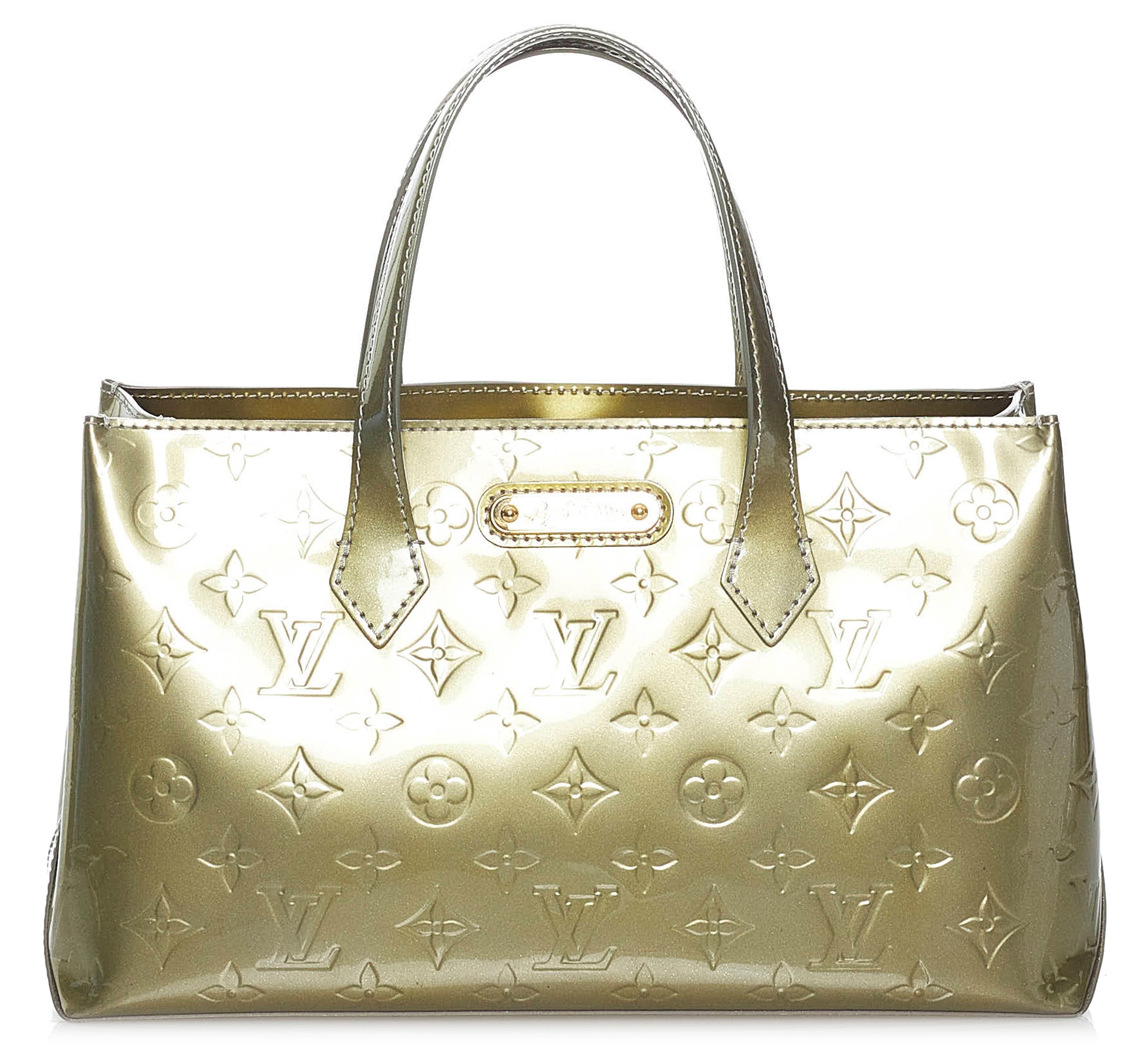 Borsa Louis Vuitton Wilshire in pelle verniciata monogram viola