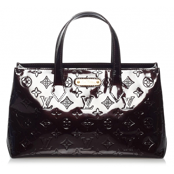 Black Louis Vuitton Monogram Vernis Wilshire PM Handbag