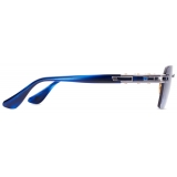 DITA - Meta-Evo One - Antique Silver Blue Swirl - DTS147 - Sunglasses - DITA Eyewear