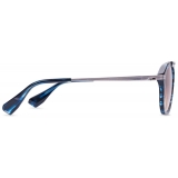 DITA - Terracraft - Nautilus Blue Swirl Antique Silver Brown - DTS416 - Sunglasses - DITA Eyewear
