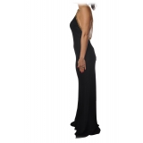 Elisabetta Franchi - Long Dress with Chain - Black - Dress - Made in Italy - Luxury Exclusive Collection