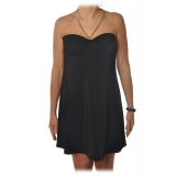 Elisabetta Franchi - Short Dress with Neck Detail - Black - Dress - Made in Italy - Luxury Exclusive Collection
