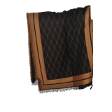 Elisabetta Franchi - Pattern Cape - Black/Mou - Scarf - Made in Italy - Luxury Exclusive Collection