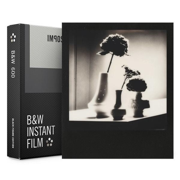 Impossible Polaroid - B & W Film per 600 - Frame Nero - Film per Polaroid 600 Type e Impossible I-1 - Pellicole Instantanee