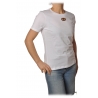 Elisabetta Franchi - Short Sleeve T-Shirt in Light Cotton - White - T-Shirt - Made in Italy - Luxury Exclusive Collection