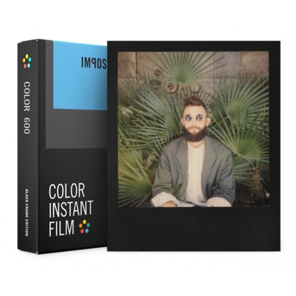 Impossible Polaroid - Color Film per 600 - Frame Nero - Film per Polaroid 600 Type e Impossible I-1 - Pellicole a Colori