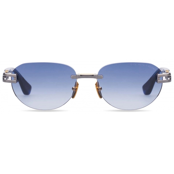 DITA - Meta-Evo Two - Antique Silver Blue Swirl - DTS152 - Sunglasses - DITA Eyewear