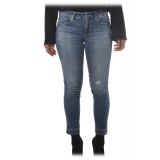 Dondup - Jeans Modello Rose a Vita Bassa - Denim Scuro - Pantalone - Luxury Exclusive Collection