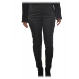 Dondup - Trousers Model Erin in Light Cotton - Black - Trousers - Luxury Exclusive Collection