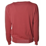 Dondup - Long-Sleeved Crew-Neck Pullover  - Red - Knitwear - Luxury Exclusive Collection