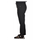 Dondup - Pantalone Modello Koons a Vita Bassa - Nero - Pantalone - Luxury Exclusive Collection