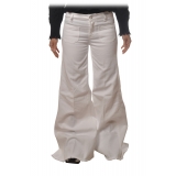 Dondup - High-Waisted Jeans Model Flaire - White - Trousers - Luxury Exclusive Collection