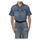 Dondup - Short Sleeves Denim Jacket - Blue Jeans - Jacket - Luxury Exclusive Collection