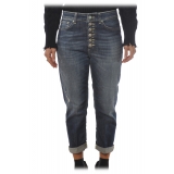 Dondup - Low-Waisted Jeans Model Koons - Blue Denim - Trousers - Luxury Exclusive Collection