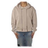 Dondup - Oversize Sweatshirt with Hood - Cream - Sweatshirt - Luxury Exclusive Collection