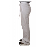 Dondup - Trousers with Elastic Waistband - White - Trousers - Luxury Exclusive Collection