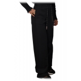 Dondup - Trousers with Elastic Waistband - Black - Trousers - Luxury Exclusive Collection