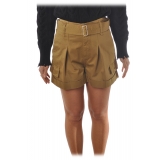 Dondup - Shorts con Cintura di Rifinitura - Beige - Pantalone - Luxury Exclusive Collection