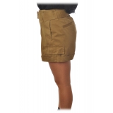 Dondup - Shorts con Cintura di Rifinitura - Beige - Pantalone - Luxury Exclusive Collection