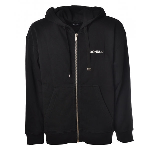 Dondup - Regular Sweatshirt with Hood - Black - Sweatshirt - Luxury Exclusive Collection