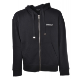 Dondup - Regular Sweatshirt with Hood - Blue - Sweatshirt - Luxury Exclusive Collection