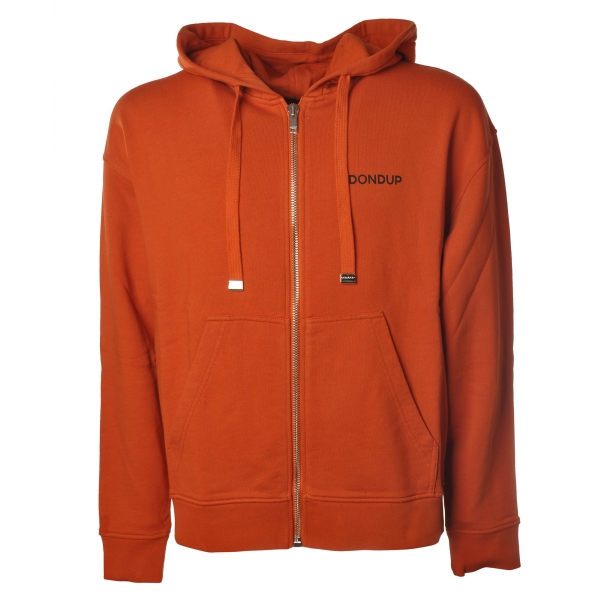 Dondup - Regular Sweatshirt with Hood - Orange - Sweatshirt - Luxury Exclusive Collection
