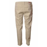 Dondup - Jeans a Vita Morbida Modello Brighton - Panna - Pantalone - Luxury Exclusive Collection